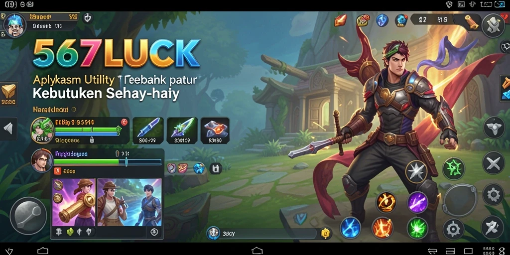 Tampilan antarmuka aplikasi 567LUCK yang sederhana dan intuitif.
