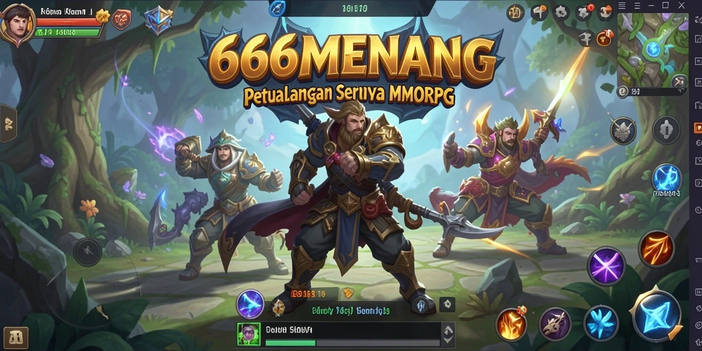 Tampilan seru gameplay di 666MENANG yang menampilkan pertempuran epik.