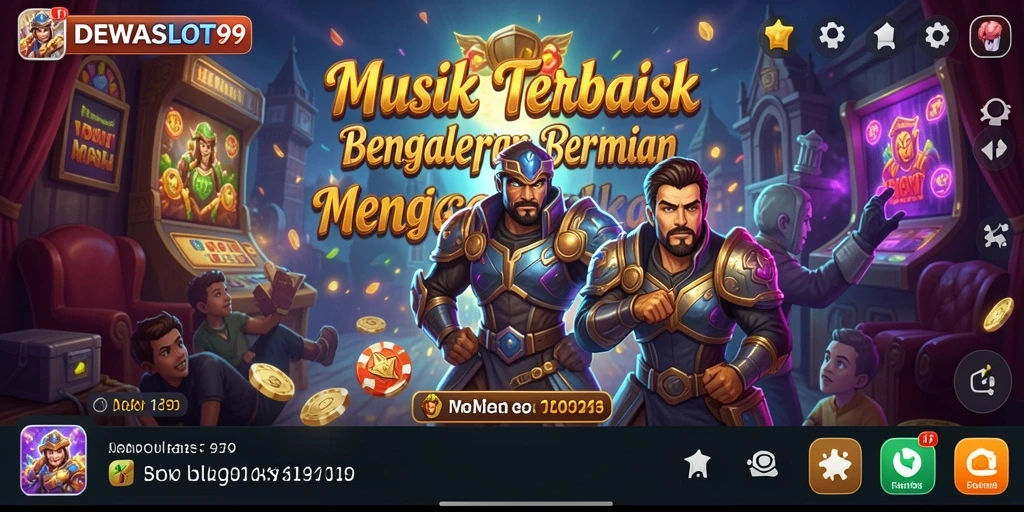 Tampilan gameplay DEWASLOT99 yang menarik dengan iringan musik.