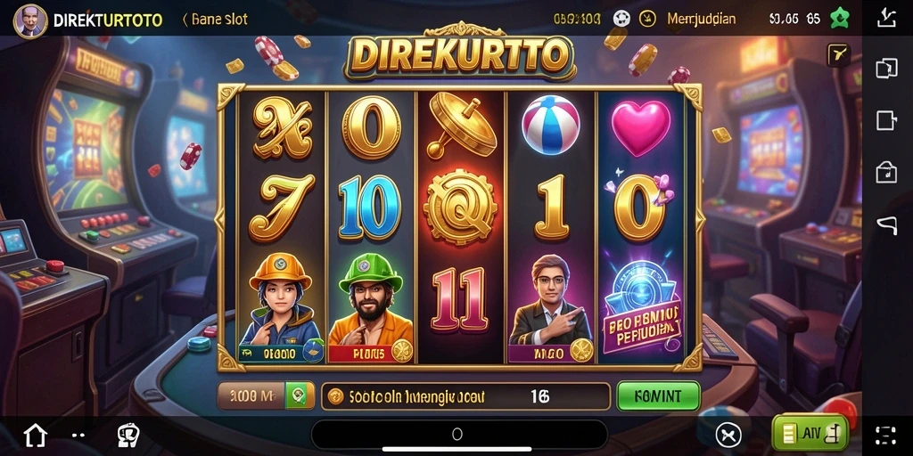 Tampilan gameplay Slot yang mengasyikkan di DIREKTURTOTO.