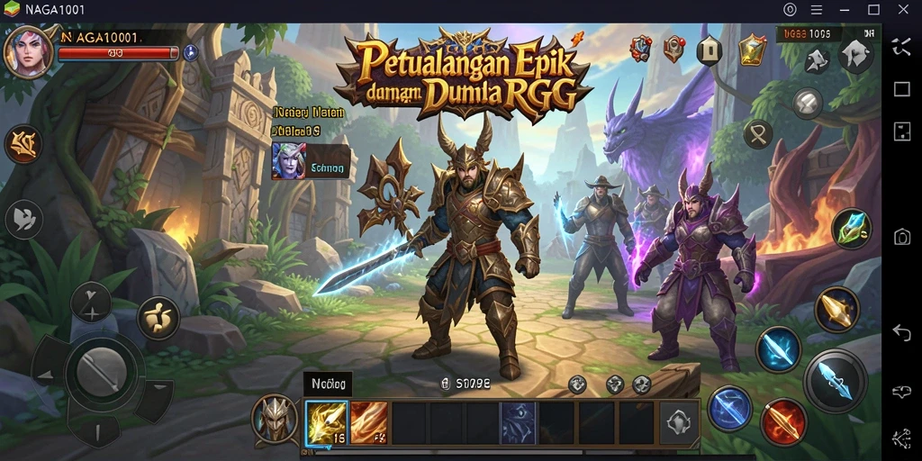 Gambaran gameplay seru RPG dalam NAGA1001.