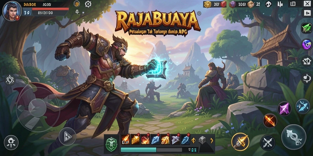 Tampilan menarik dari gameplay ARPG RAJABUAYA dengan aksi seru.