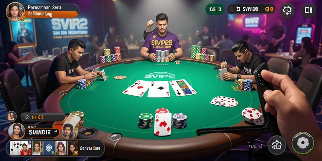 Gameplay Poker seru dan penuh strategi di SVIP2.