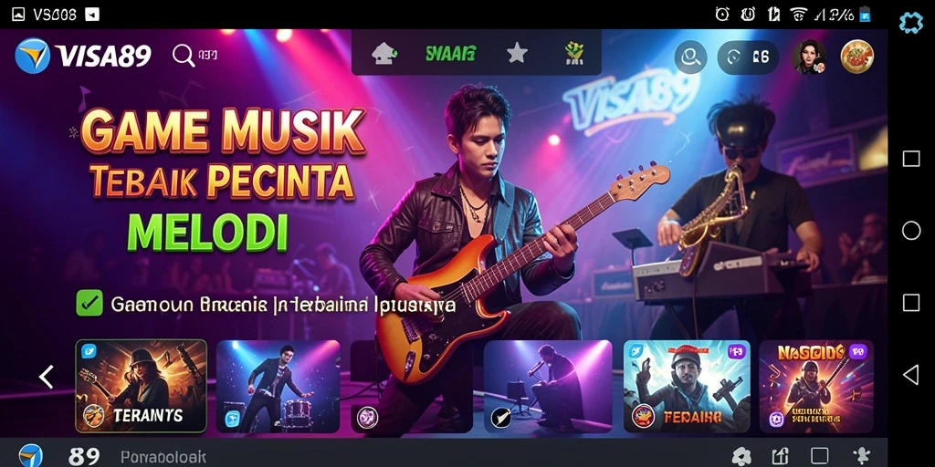Tampilan gameplay <strong>VISA89</strong> yang seru dengan variasi lagu.
